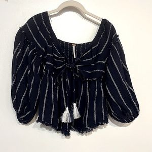Free People stripe crop top